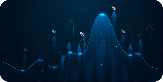 Digital assets and FinTech technology visualization